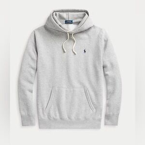Polo Ralph Lauren Fleece Hooded Sweatshirt Andover Heather Gray Size Small